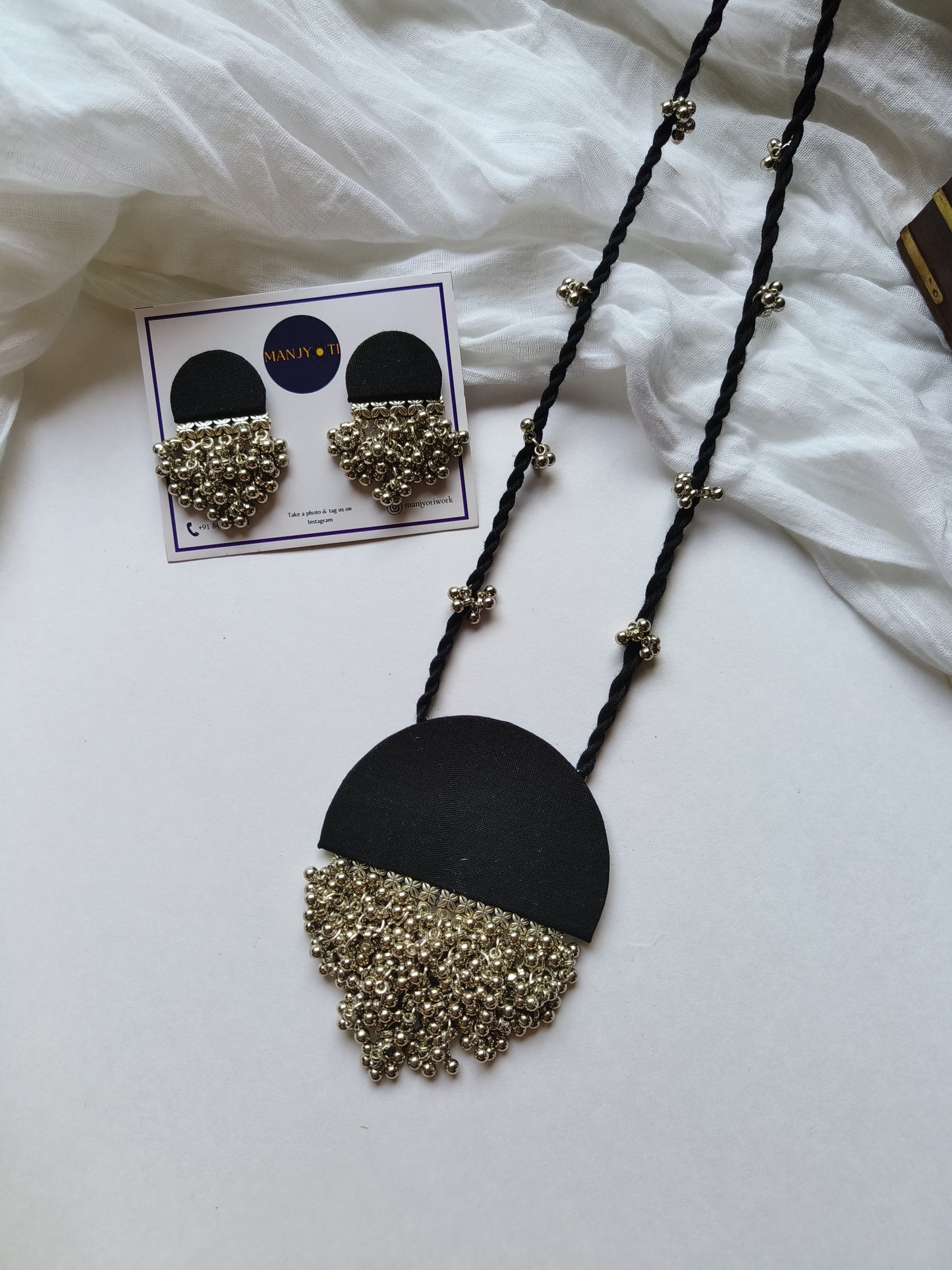 Ghunghroo bunch necklace set