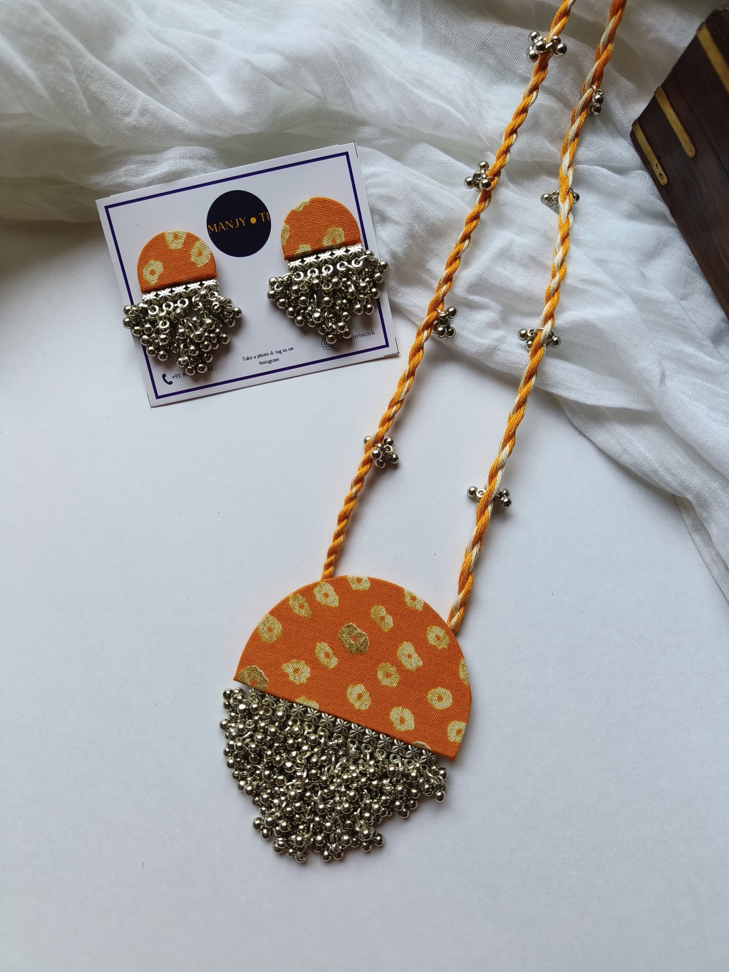 Ghunghroo bunch necklace set