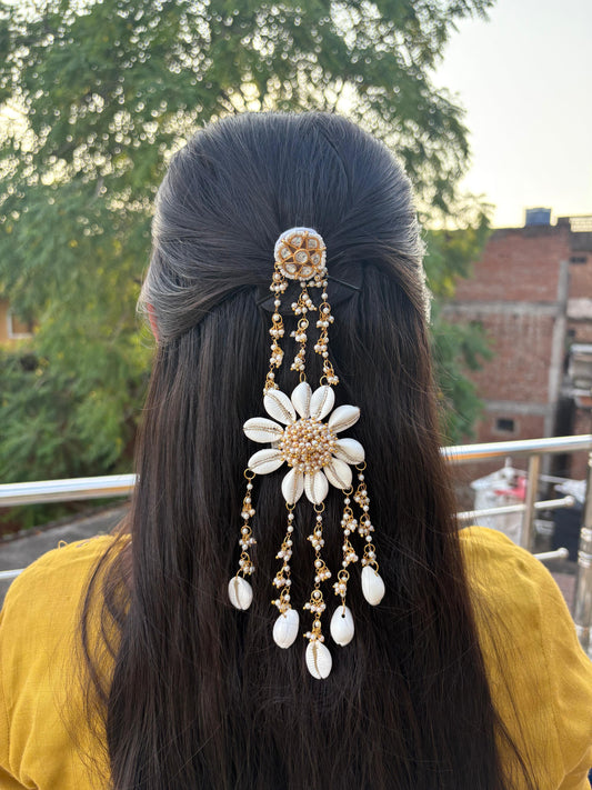 Saanjh set with hairpin