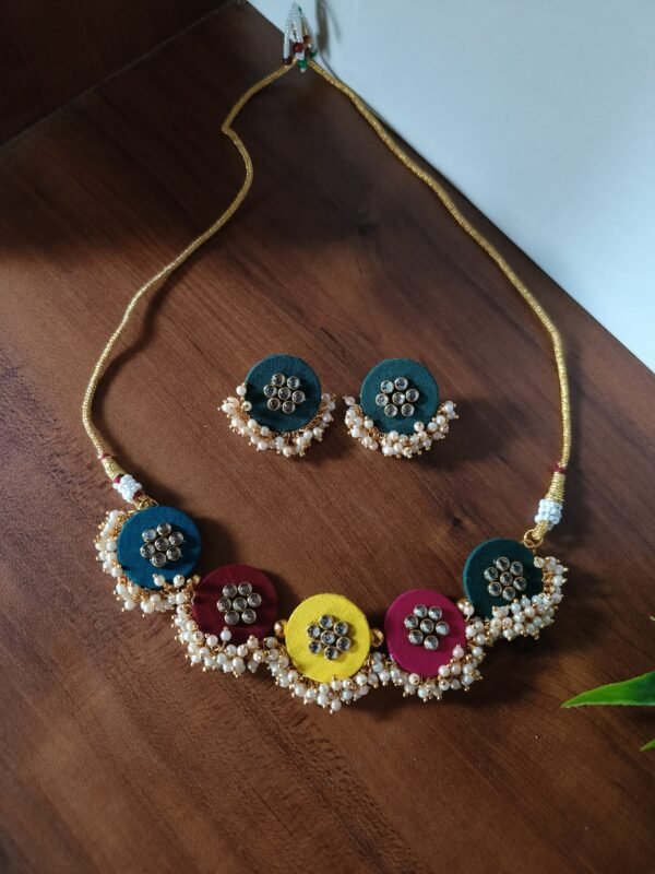 Isha haldi jewellery set