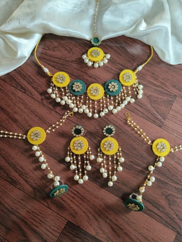 Rima haldi jewellery set (round)