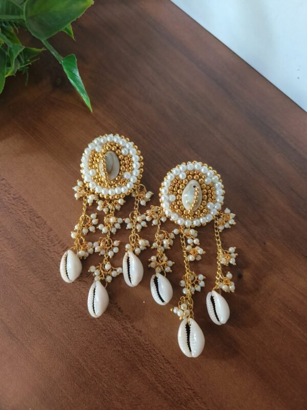 Sunehri haldi earrings