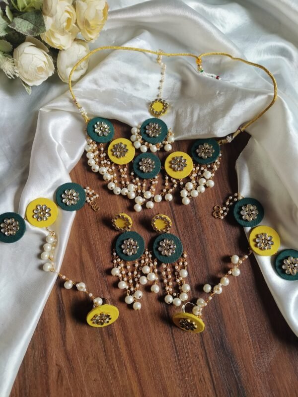 Rima haldi jewellery set (round) - Image 3